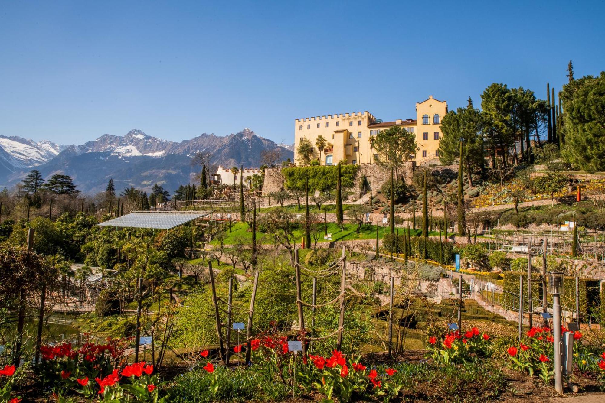 5-Zimmer-Appartement In Historischer Privatvilla, Meran Zentrum, Kostenloser Parkplatz Kültér fotó